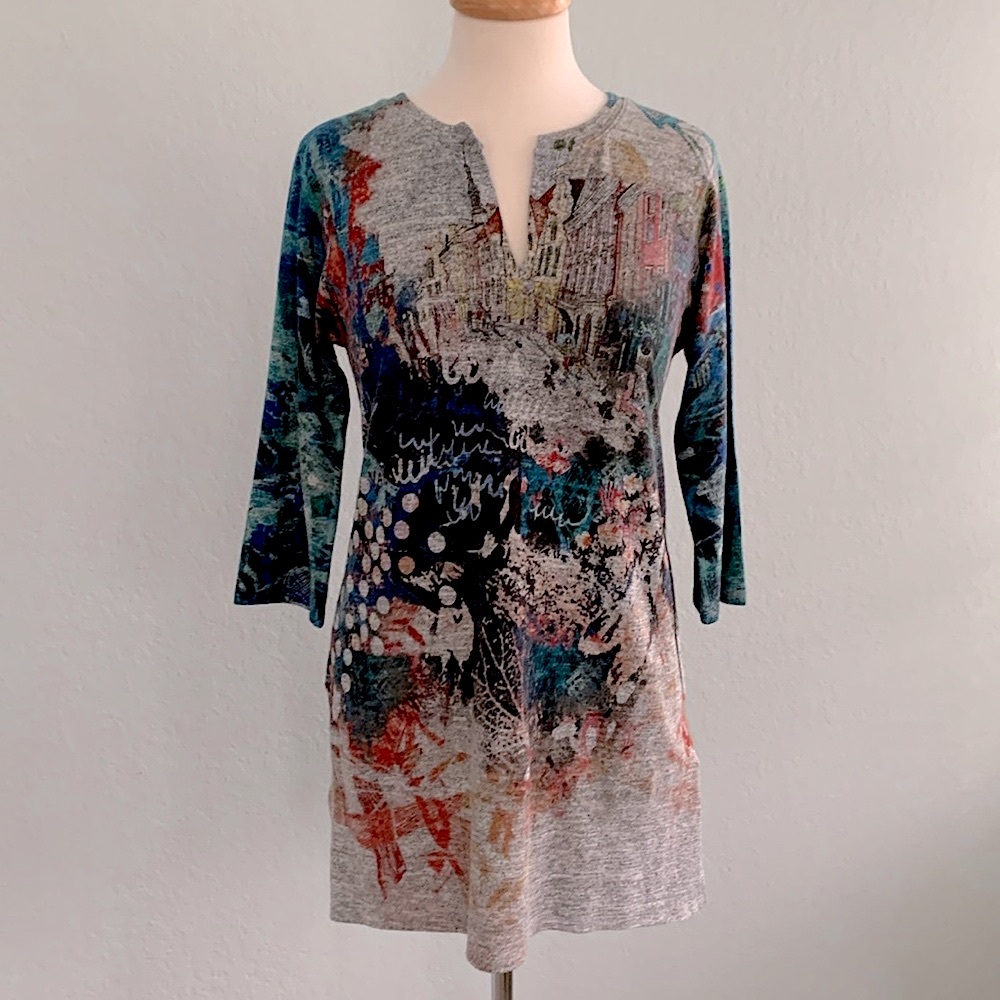 Inoah Splitneck Old World Tunic